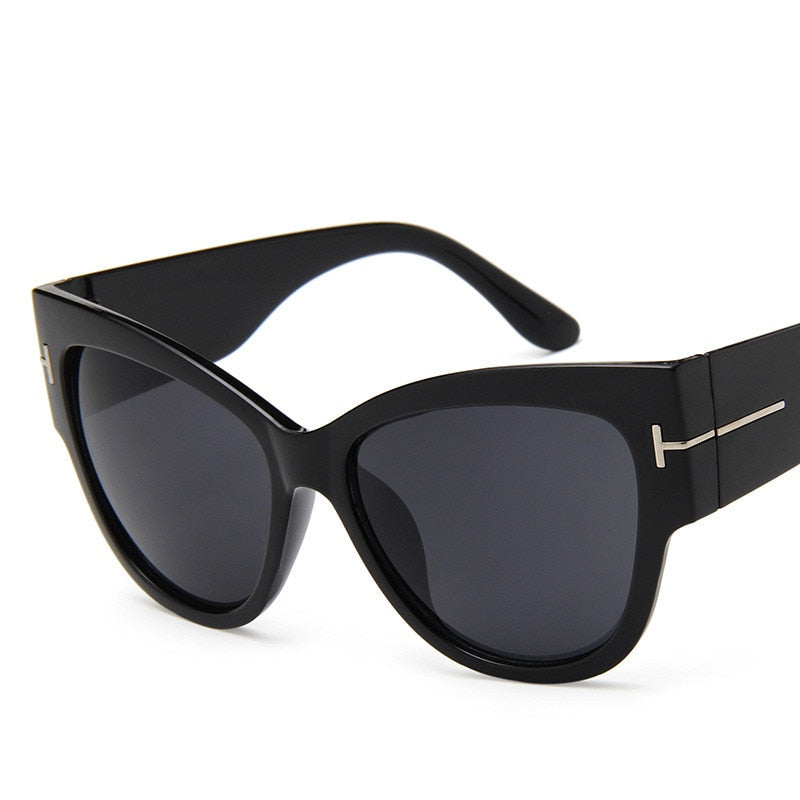 Women Sunglasses New Fashion Brand Designer Cat Eye Female Gradient Points Sun Glasses Big Oculos feminino de sol UV400