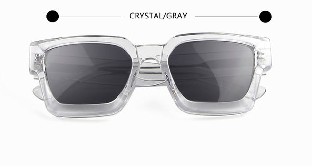 High Thick Acetate Men Sunglasses Square Women Yellow Pink Oculos De Sol Masculino Punk Designer Oversized Eyewear Shades UV400