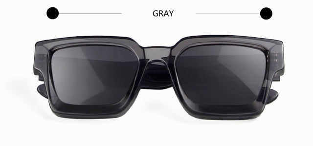 High Thick Acetate Men Sunglasses Square Women Yellow Pink Oculos De Sol Masculino Punk Designer Oversized Eyewear Shades UV400