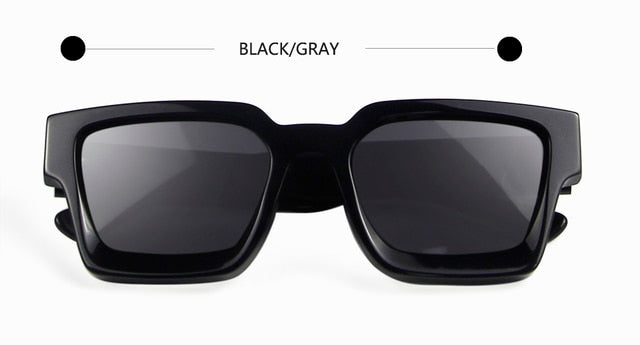 High Thick Acetate Men Sunglasses Square Women Yellow Pink Oculos De Sol Masculino Punk Designer Oversized Eyewear Shades UV400