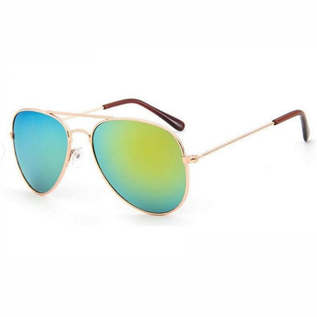 Kids Sunglasses Aviation Boys Colorful Mirror Children Chirstmas Party Eyeware Metal Frame Girls Outdoors Goggle Glasses UV400