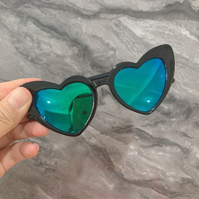 Kids Sunglasses Boy Girls Heart Shaped Sun Glasses Trendy All-Match Baby Sunglasses Children Fashion Shade Eyewear Women Glasses