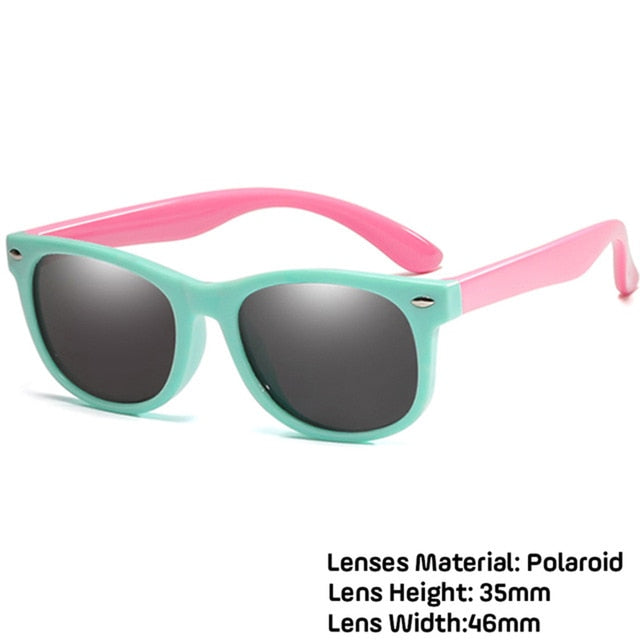 LongKeeper Kids Polarized Sunglasses TR90 Boys Girls Sun Glasses Silicone Safety Glasses Gift For Children Baby UV400 Eyewear