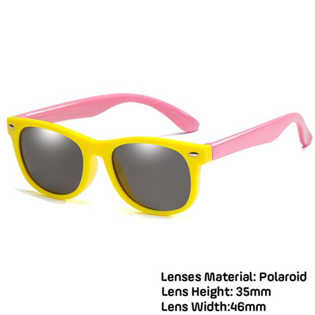 LongKeeper Kids Polarized Sunglasses TR90 Boys Girls Sun Glasses Silicone Safety Glasses Gift For Children Baby UV400 Eyewear