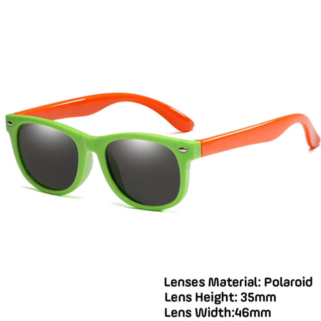 LongKeeper Kids Polarized Sunglasses TR90 Boys Girls Sun Glasses Silicone Safety Glasses Gift For Children Baby UV400 Eyewear