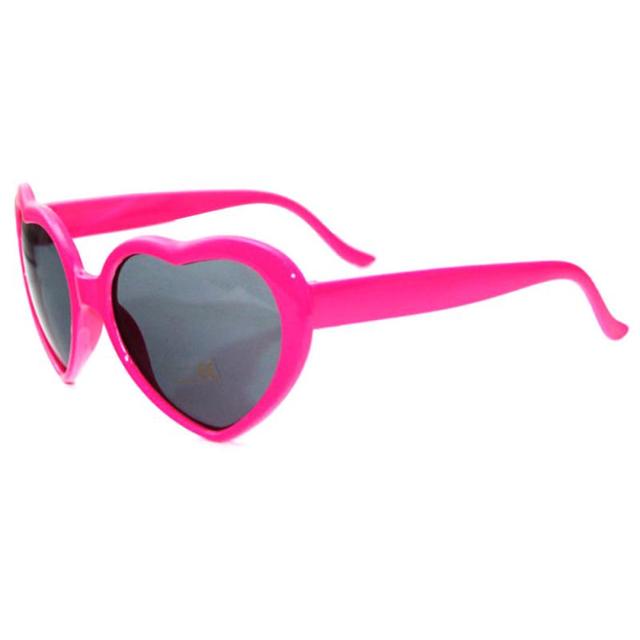 Love Heart Shape Sunglasses Love Special Effects To Watch The Light Change Into A Heart-shaped Glasses At Night Sunglasses
