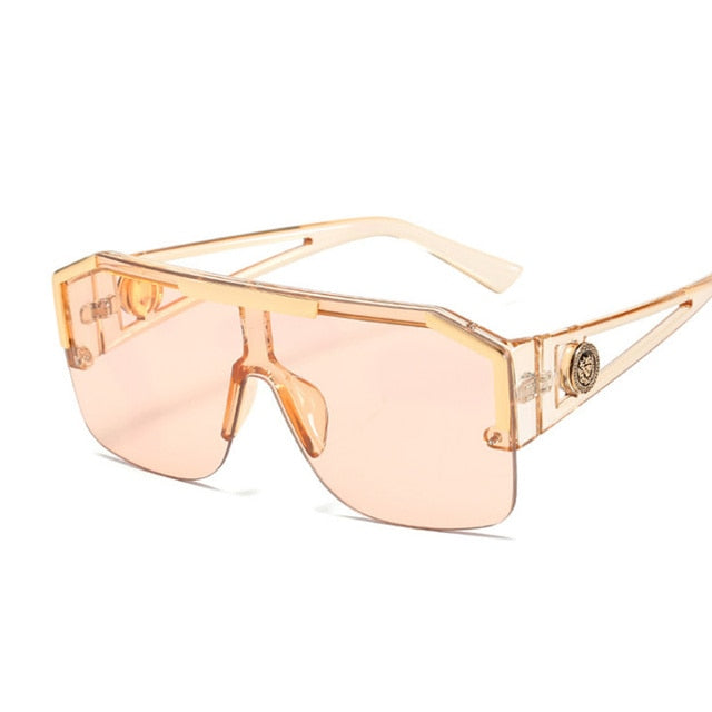 New Luxury Oversized Men Sunglasses Brand Designer Sun Glasses For Women Fashion Gradient Square Shades