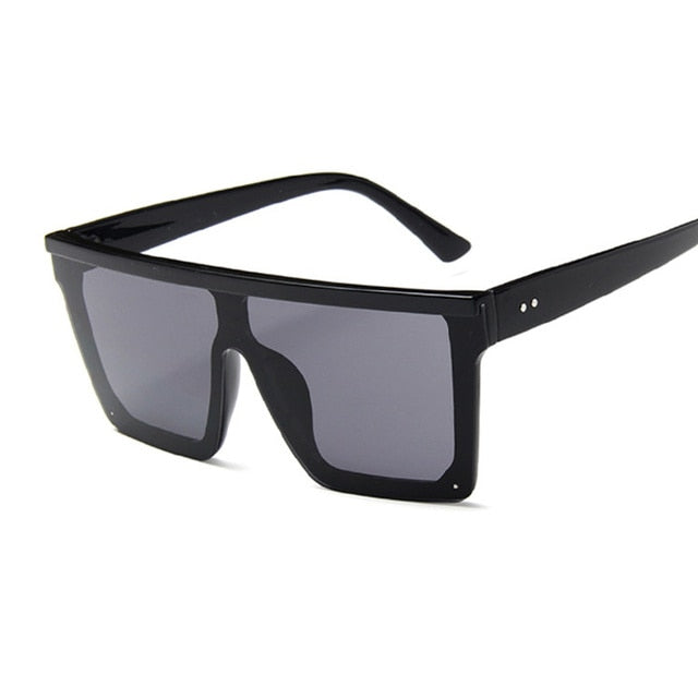 Oversized Shades Sunglasses Men Black Fashion Square Sun Glasses Male Vintage Retro Glasses Female Women Lentes De Sol Hombre