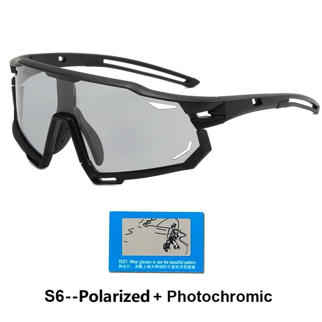 Photochromic Sports Glasses Men's and Women's Polarized Bike Eyewear Mountain MTB Cycling UV400 Sunglasses Bicycle Road Goggles