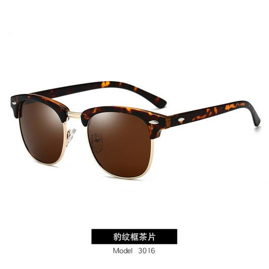 Semi-Rimless Polarized Sunglasses – Men & Women