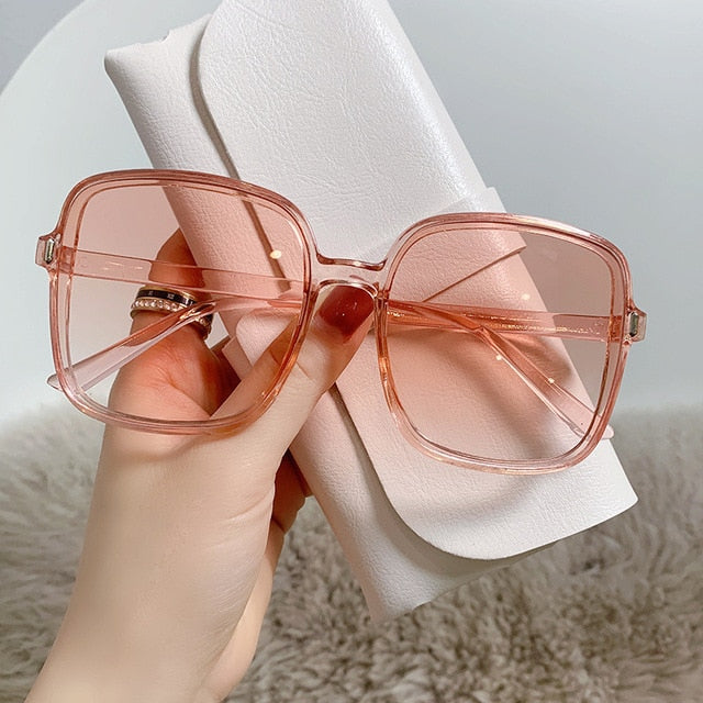 Rice Nail Square Sunglasses Gradient Color 2022 New Sunglasses for Women Trend Anti-UV Retro Sunglasses
