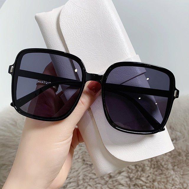 Rice Nail Square Sunglasses Gradient Color 2022 New Sunglasses for Women Trend Anti-UV Retro Sunglasses
