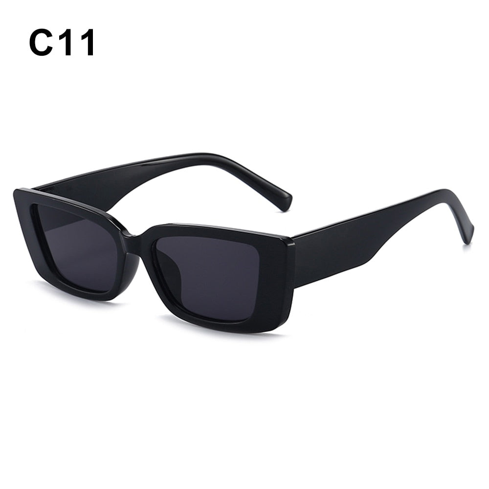 Fashion Square Sunglasses Woman Vintage Cat Eye Design Sun Glasses Female Male Personality Cool Retro Black Cateye Oculos