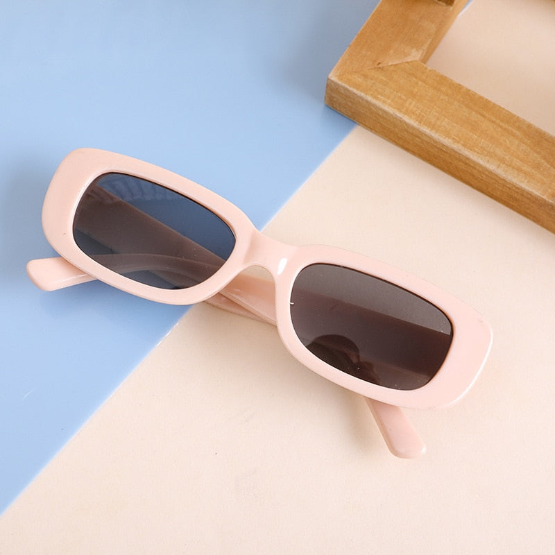 2022 Kids Sunglasses Rectangle Fashion Children Sun Glasses Vintage Square Outdoor Goggles Party Eyewear Cute Style Eyeglasses