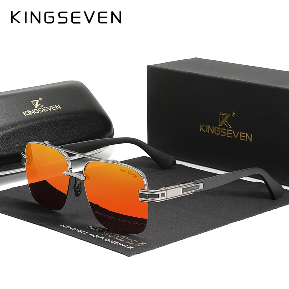KINGSEVEN 2022 Brand New Design Sunglasses For Men Polarized Gradient Sun glasses Women Men Square Retro Eyewear Okulary