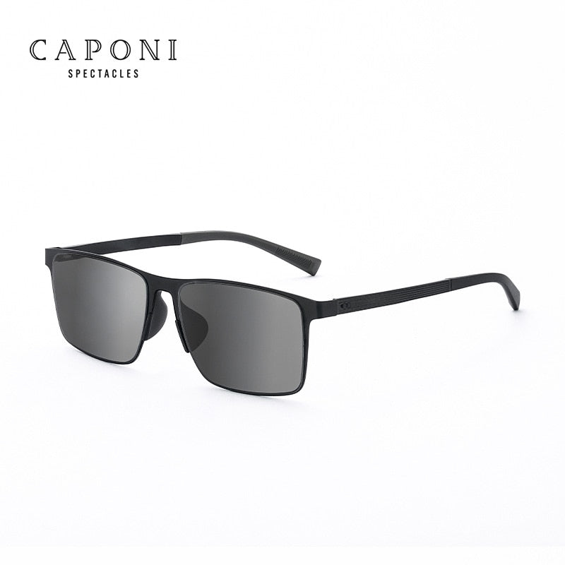 CAPONI New Germany Design Sun Glasses For Male Sports Comfortable Polarized Eyewear UV400 Ray Protected Men Sunglasses CP18025