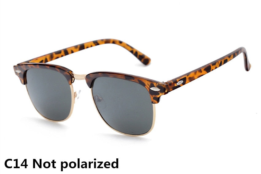 Classic Polarized Sunglasses Men Women Retro Brand Designer High Quality Vintage Sun Glasses Female Male Fashion Mirror Sunglass
