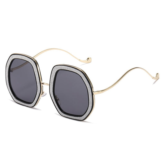 Big Frame Crystal Sunglasses | Women | UV400 Luxury Designer Cooling Shades