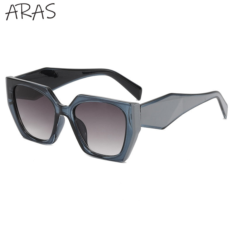 Fashion Square Sunglasses Women 2022 New Polygon Cat Eye Sun Glasses Ladies Shades UV400 Retro Luxury Brand Colorful Eyewear Men
