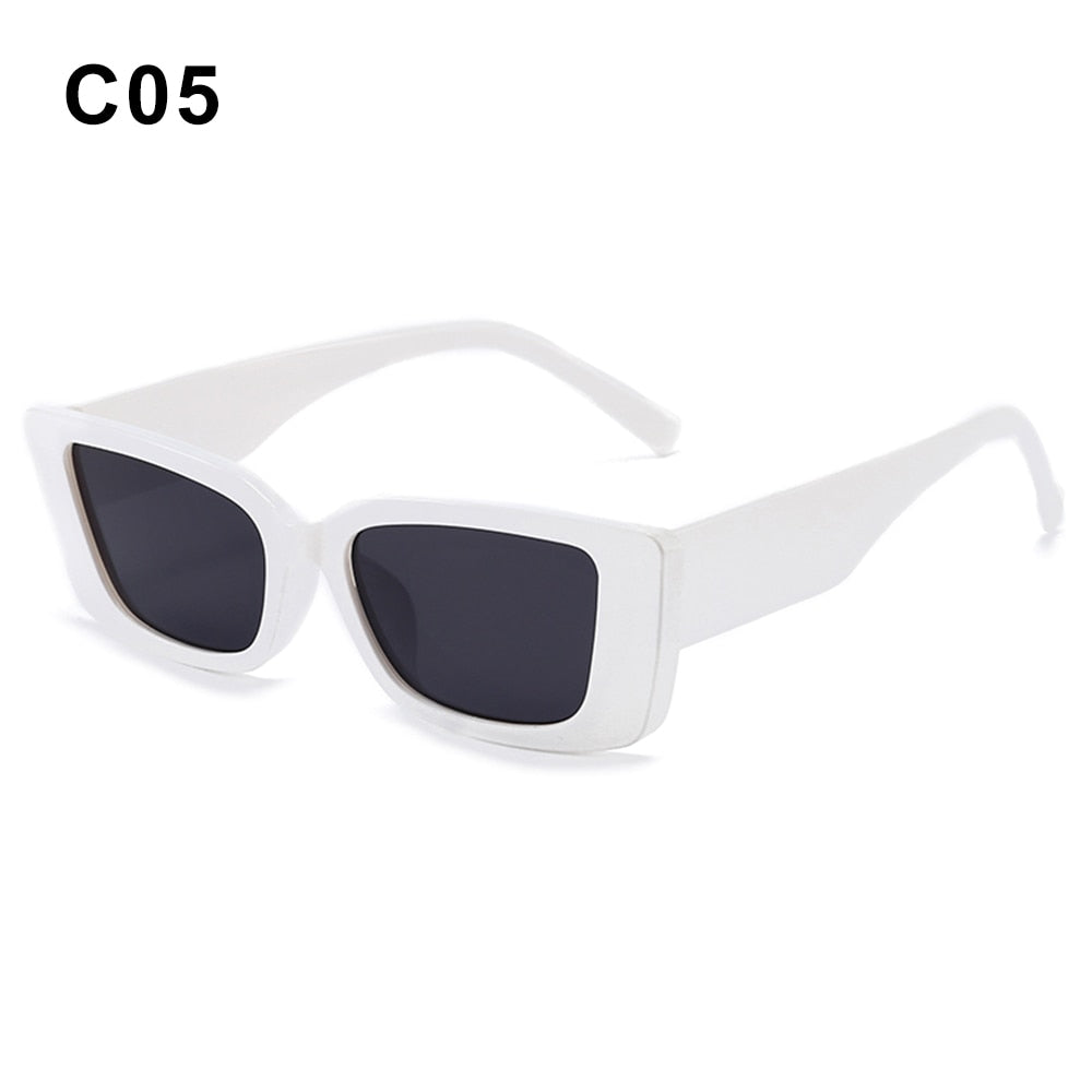 Fashion Square Sunglasses Woman Vintage Cat Eye Design Sun Glasses Female Male Personality Cool Retro Black Cateye Oculos