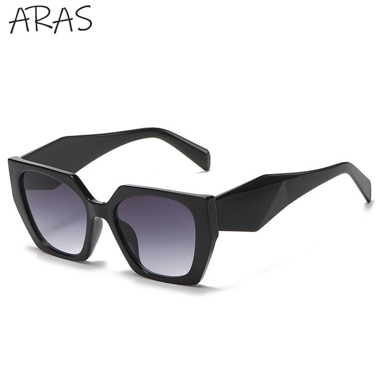 Fashion Square Sunglasses Women 2022 New Polygon Cat Eye Sun Glasses Ladies Shades UV400 Retro Luxury Brand Colorful Eyewear Men