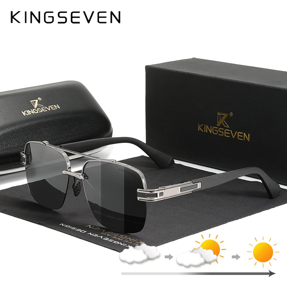 KINGSEVEN 2022 Brand New Design Sunglasses For Men Polarized Gradient Sun glasses Women Men Square Retro Eyewear Okulary