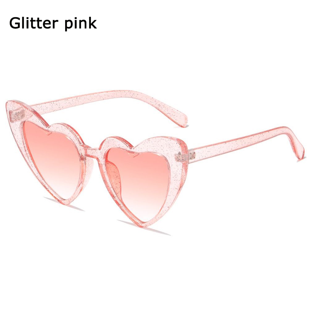 Heart Sunglasses Women Brand Designer Cat Eye Sun Glasses Female Retro Love Heart Shaped Glasses Ladies UV400 Protection
