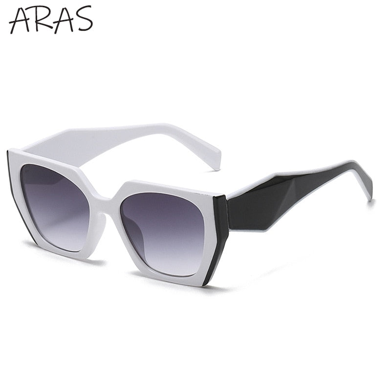 Fashion Square Sunglasses Women 2022 New Polygon Cat Eye Sun Glasses Ladies Shades UV400 Retro Luxury Brand Colorful Eyewear Men