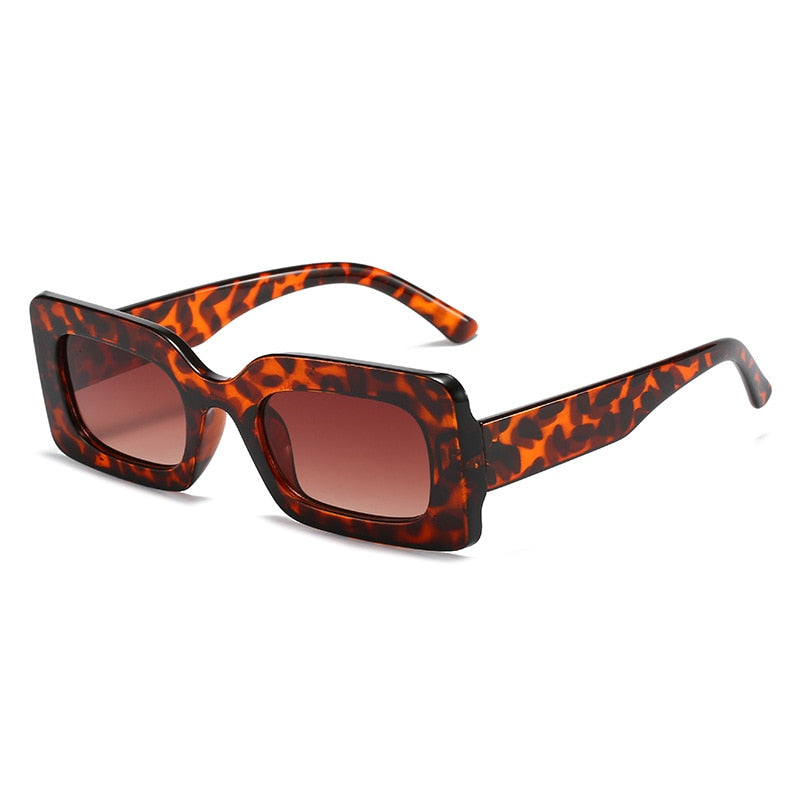 Women's Sunglasses 2022 Fashion Vintage Rectangle Frame Purple Pink Square Glasses Girls Sun Glasses Ladies Eyewear UV400