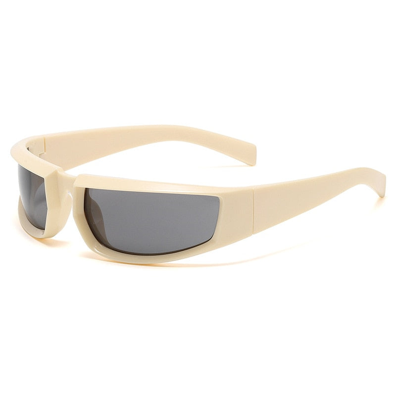 Y2K Sports Punk Sunglasses Women Men 2022 Luxury Brand Designer Square Goggle Sun Glasses UV400 Colorful Mirror Fashion Eyewear
