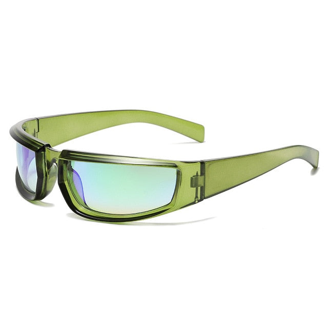Y2K Sports Punk Sunglasses Women Men 2022 Luxury Brand Designer Square Goggle Sun Glasses UV400 Colorful Mirror Fashion Eyewear