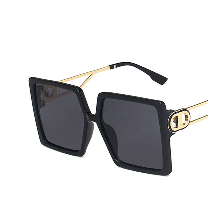 Retro Double Bridges Women Sunglasses Brand Design Fashion Gradient Eyewear Trending Hollow Driving Sun Glasses Men Shades