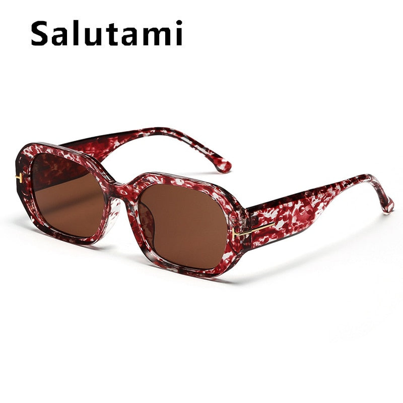 New Luxury Brand Punk Sunglasses For Women Vintage Thick Sun Glasses Men Retro Round Black Yellow Gradient Eyewear Female Shade