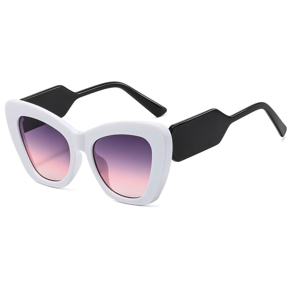 New Fashion Cat Eye Sunglasses Women Vintage Shades Brand Designer Gafas Luxury Sun Glasses Frame UV400 Oversized Eyewear Oculos
