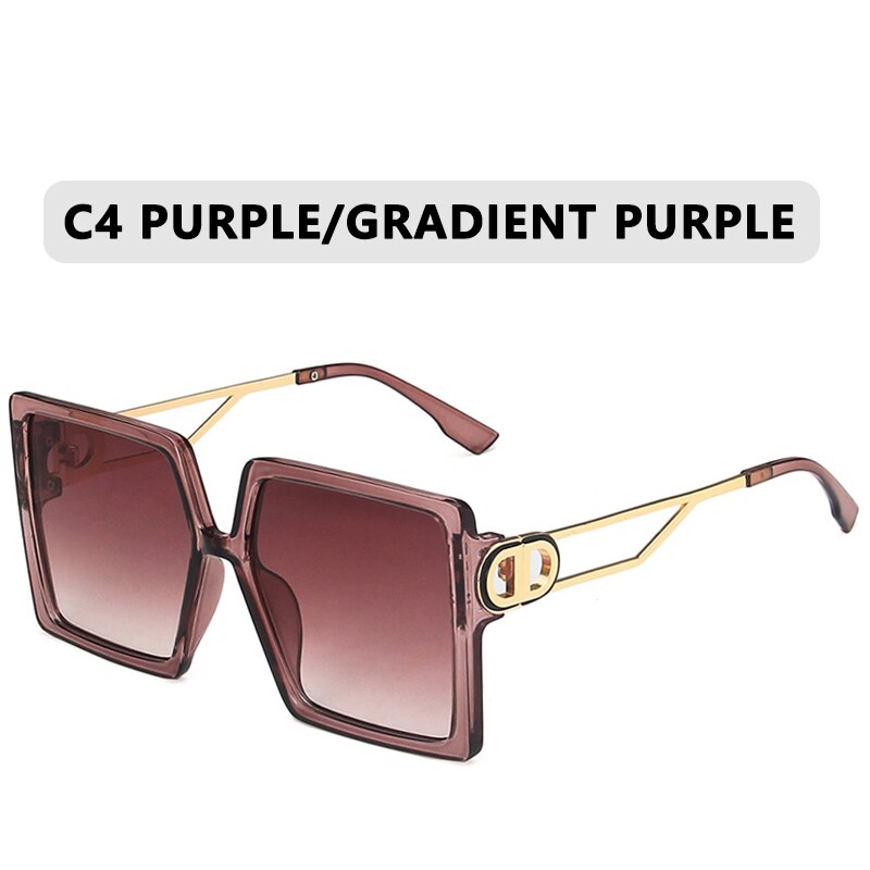 Retro Double Bridges Women Sunglasses Brand Design Fashion Gradient Eyewear Trending Hollow Driving Sun Glasses Men Shades