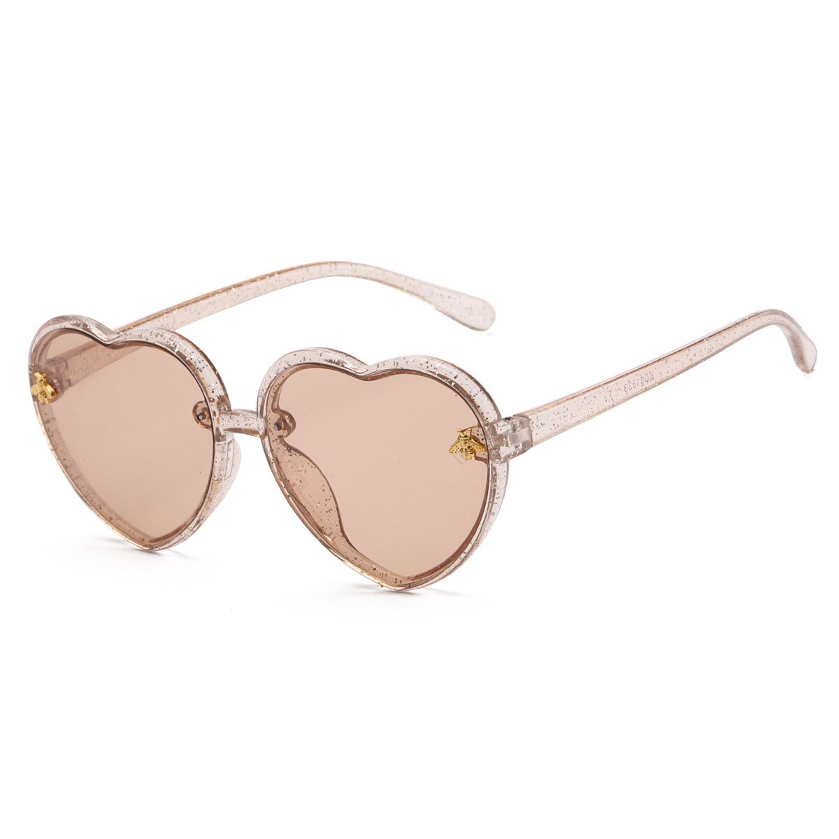 XJiea Luxury Brand Heart Shape Kids Sunglasses Fashion Designer Bee Children Sun Glasses Summer Outdoor Boys Girls Accessory