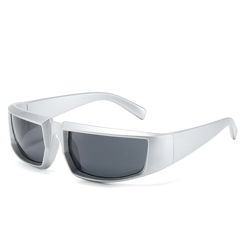 Y2K Sports Punk Sunglasses Women Men 2022 Luxury Brand Designer Square Goggle Sun Glasses UV400 Colorful Mirror Fashion Eyewear