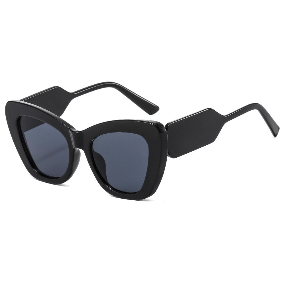 New Fashion Cat Eye Sunglasses Women Vintage Shades Brand Designer Gafas Luxury Sun Glasses Frame UV400 Oversized Eyewear Oculos