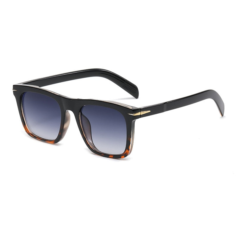 2022 Classic Men's Square Sunglasses Fashion Brand Designer Rivet Retro Women Sun Glasses UV400  Beckham Style Driver Eyewear