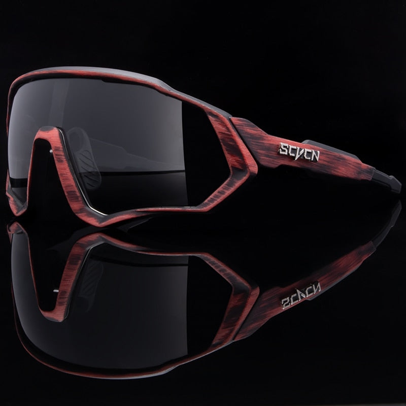 SCVCN Brand Photochromic Sports Cycling Glasses Bicycle Eyewear Mountain Bike Goggles UV400 MTB Road Running Sunglasses