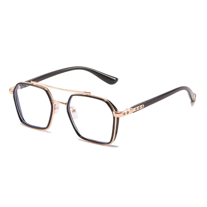Myopia glasses men's trend domineering flat glasses no degree anti-blue light radiation student glasses goggles