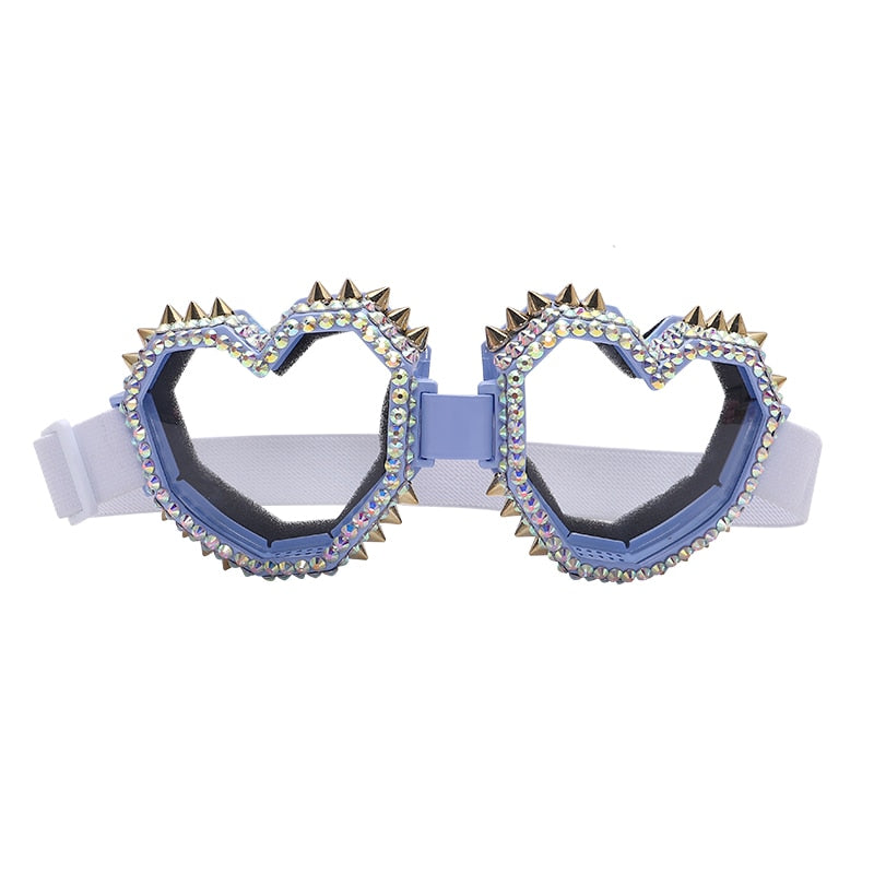 Heart Shaped Goggle Sunglasses One Piece Women Sunglasses Oversized Gradient Lens Brand Designer Eyeglass Oculos De Sol Feminino