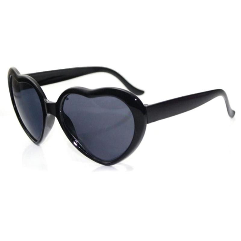 Love Heart Shape Sunglasses Love Special Effects To Watch The Light Change Into A Heart-shaped Glasses At Night Sunglasses