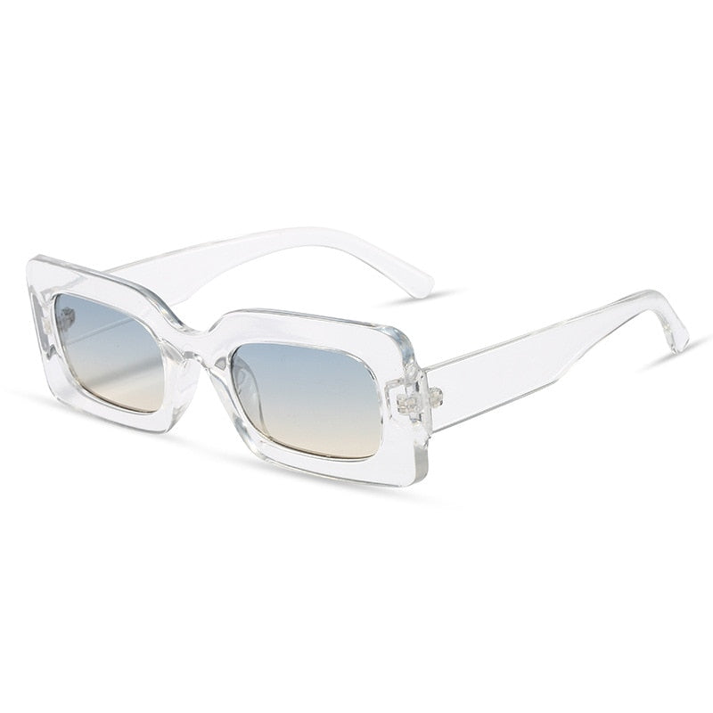 Women's Sunglasses 2022 Fashion Vintage Rectangle Frame Purple Pink Square Glasses Girls Sun Glasses Ladies Eyewear UV400