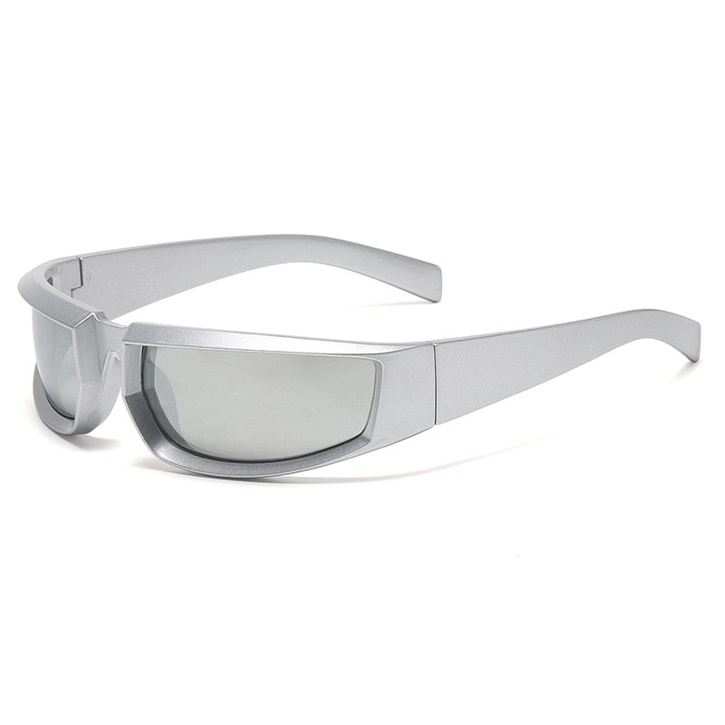 Y2K Sports Punk Sunglasses Women Men 2022 Luxury Brand Designer Square Goggle Sun Glasses UV400 Colorful Mirror Fashion Eyewear