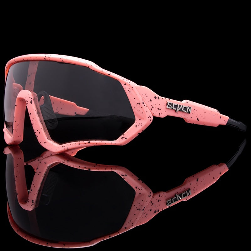 SCVCN Brand Photochromic Sports Cycling Glasses Bicycle Eyewear Mountain Bike Goggles UV400 MTB Road Running Sunglasses