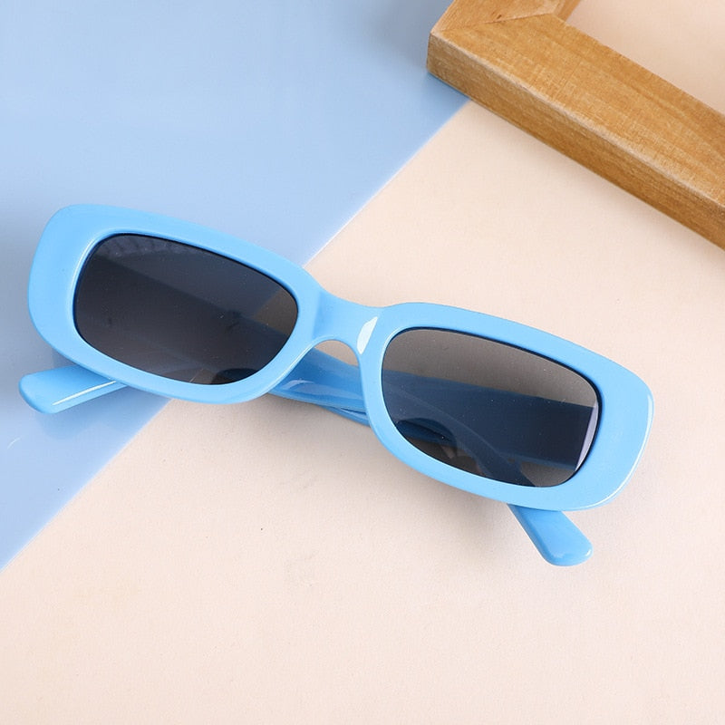 2022 Kids Sunglasses Rectangle Fashion Children Sun Glasses Vintage Square Outdoor Goggles Party Eyewear Cute Style Eyeglasses