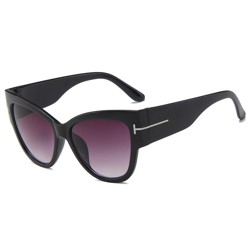 Women Sunglasses New Fashion Brand Designer Cat Eye Female Gradient Points Sun Glasses Big Oculos feminino de sol UV400