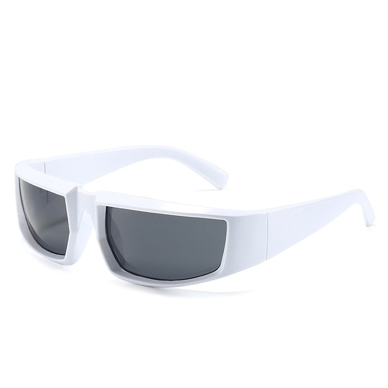Y2K Sports Punk Sunglasses Women Men 2022 Luxury Brand Designer Square Goggle Sun Glasses UV400 Colorful Mirror Fashion Eyewear