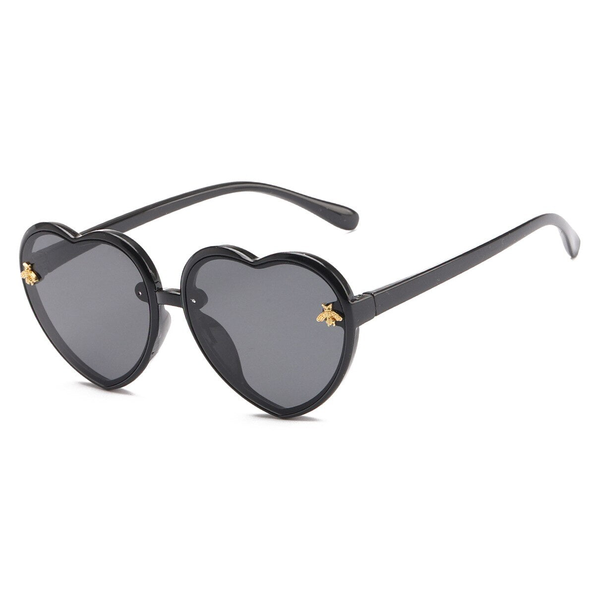 XJiea Luxury Brand Heart Shape Kids Sunglasses Fashion Designer Bee Children Sun Glasses Summer Outdoor Boys Girls Accessory